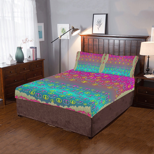 Years of peace living in a paradise 3-Piece Bedding Set