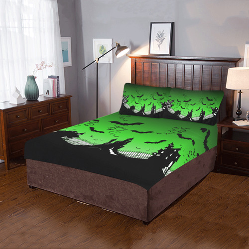 Green Mansion 3-Piece Bedding Set