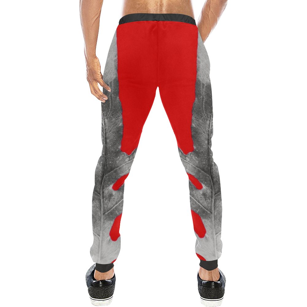 pink nature inverted red Men's All Over Print Sweatpants (Model L11)