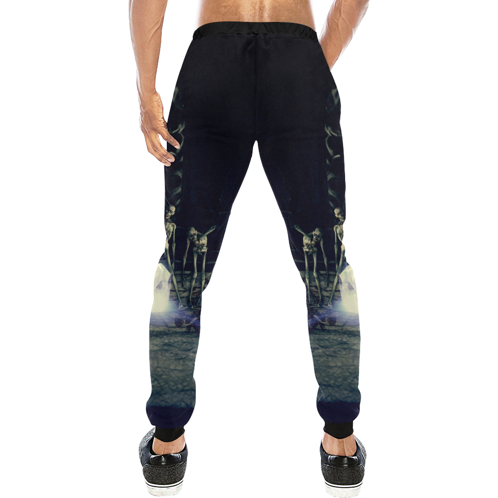 Night of the Zombies Men's All Over Print Sweatpants (Model L11)