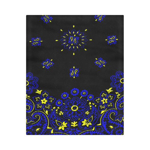 blue yellow bandana 1 Duvet Cover 86"x70" ( All-over-print)