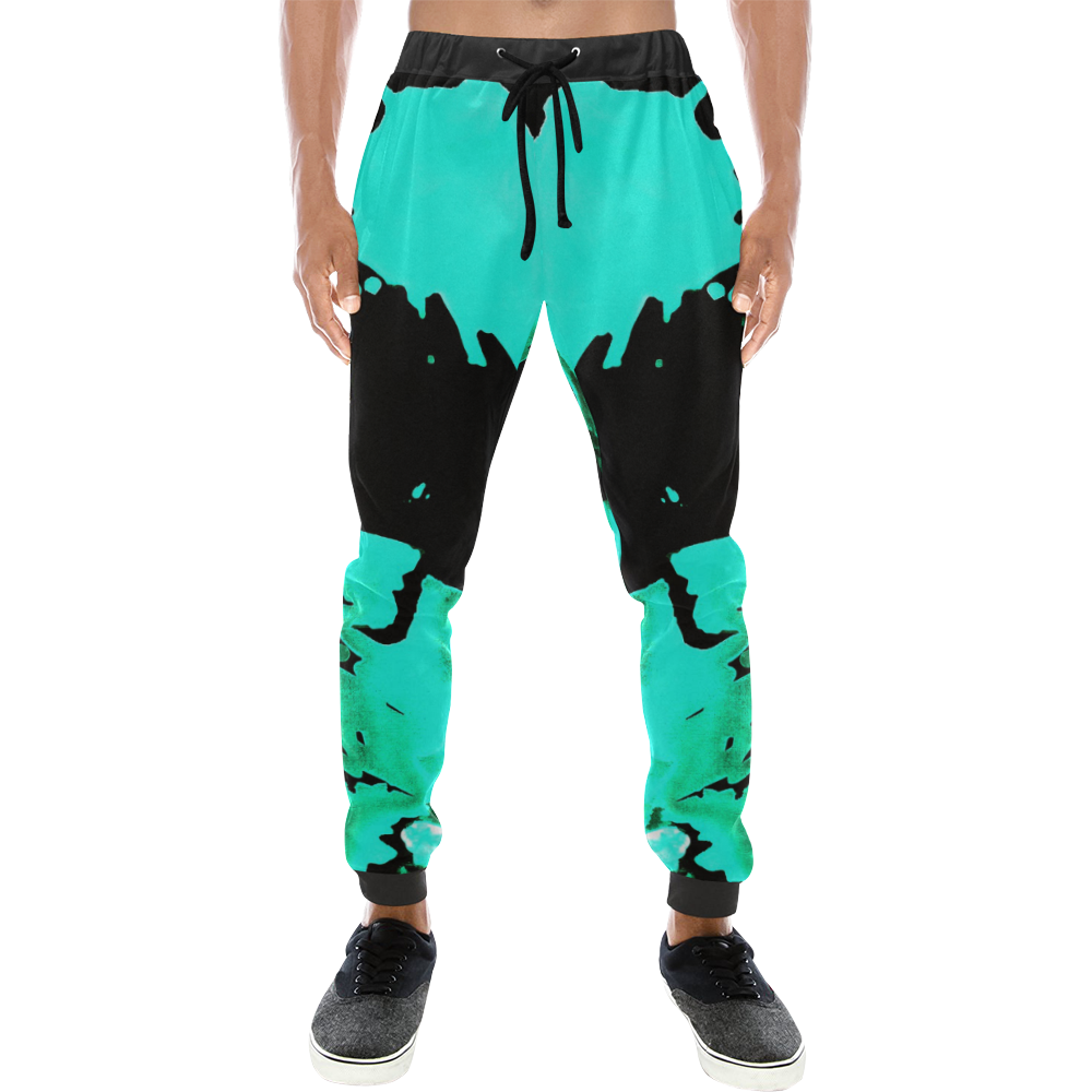 save the water watercolor revised aqua cool Men's All Over Print Sweatpants (Model L11)