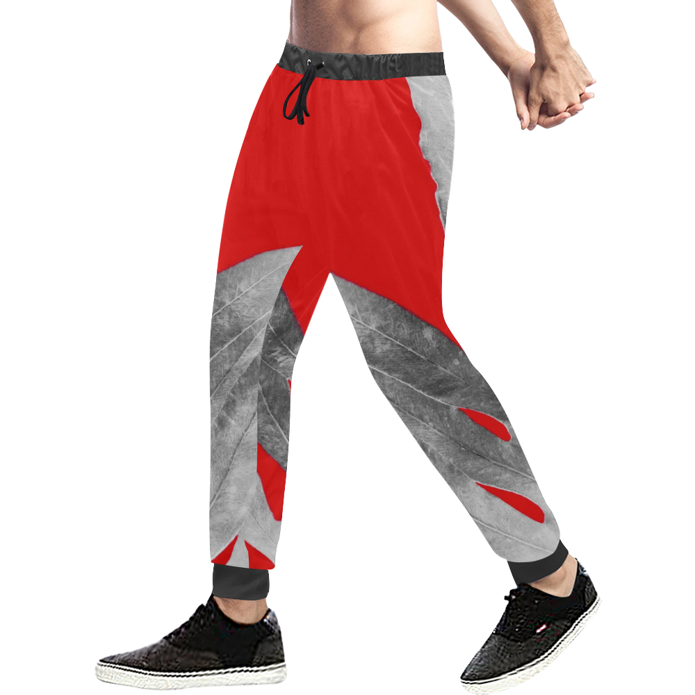 pink nature inverted red Men's All Over Print Sweatpants (Model L11)