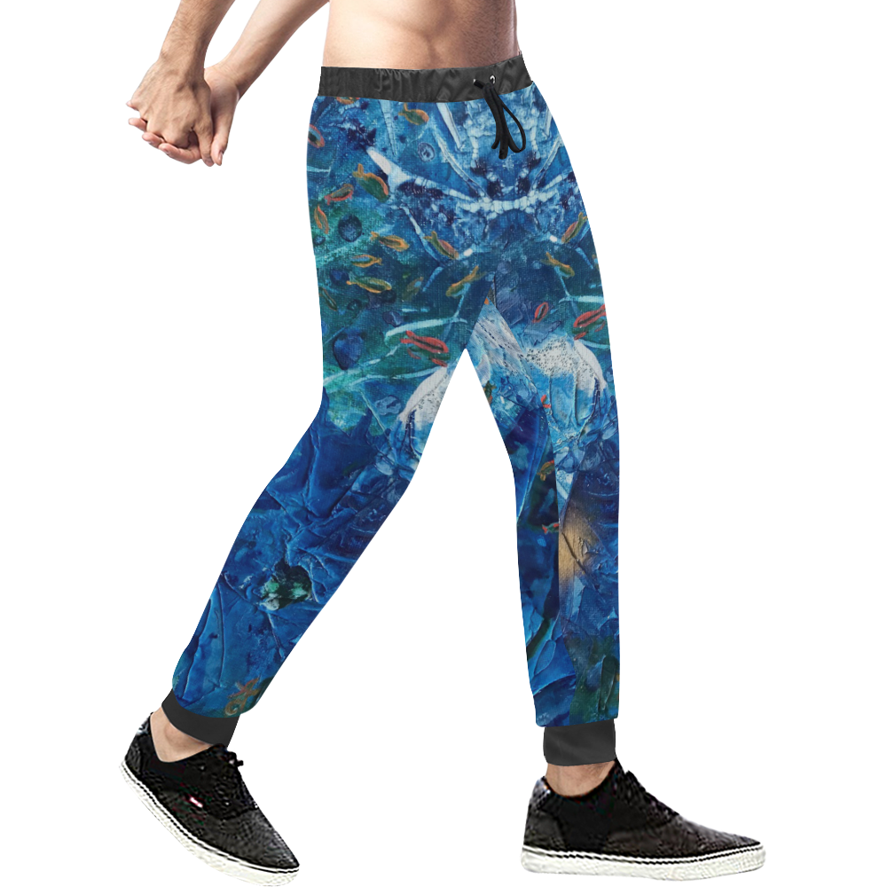 Rainbow Fish Men's All Over Print Sweatpants (Model L11)