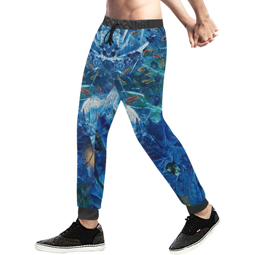 Rainbow Fish Men's All Over Print Sweatpants (Model L11)