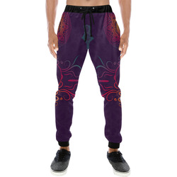 Hamsa Colorful Mandala Men's All Over Print Sweatpants (Model L11)