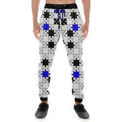 puzzle fun D Men's All Over Print Sweatpants (Model L11)