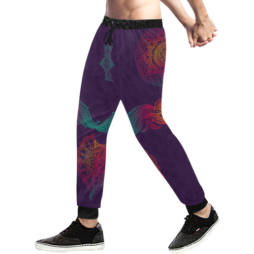 Colorful Mandala Men's All Over Print Sweatpants (Model L11)