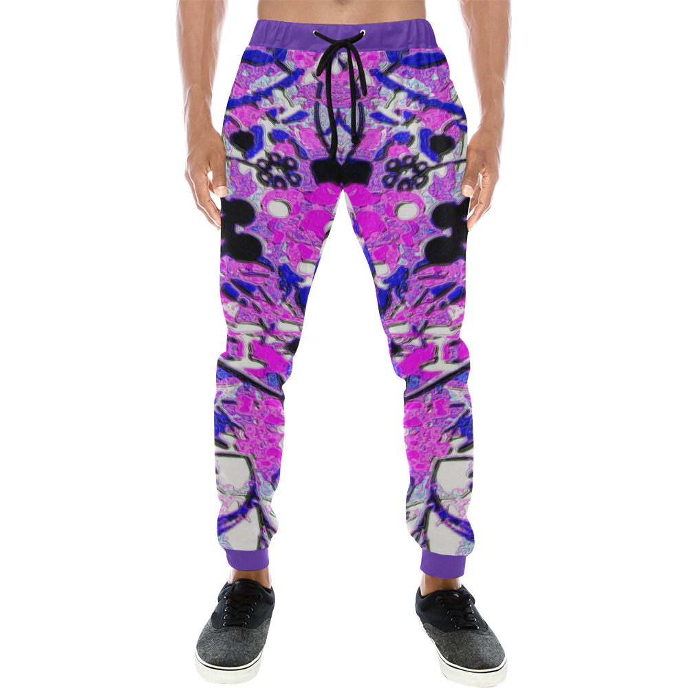 floral abstract 2 Men's All Over Print Sweatpants (Model L11)