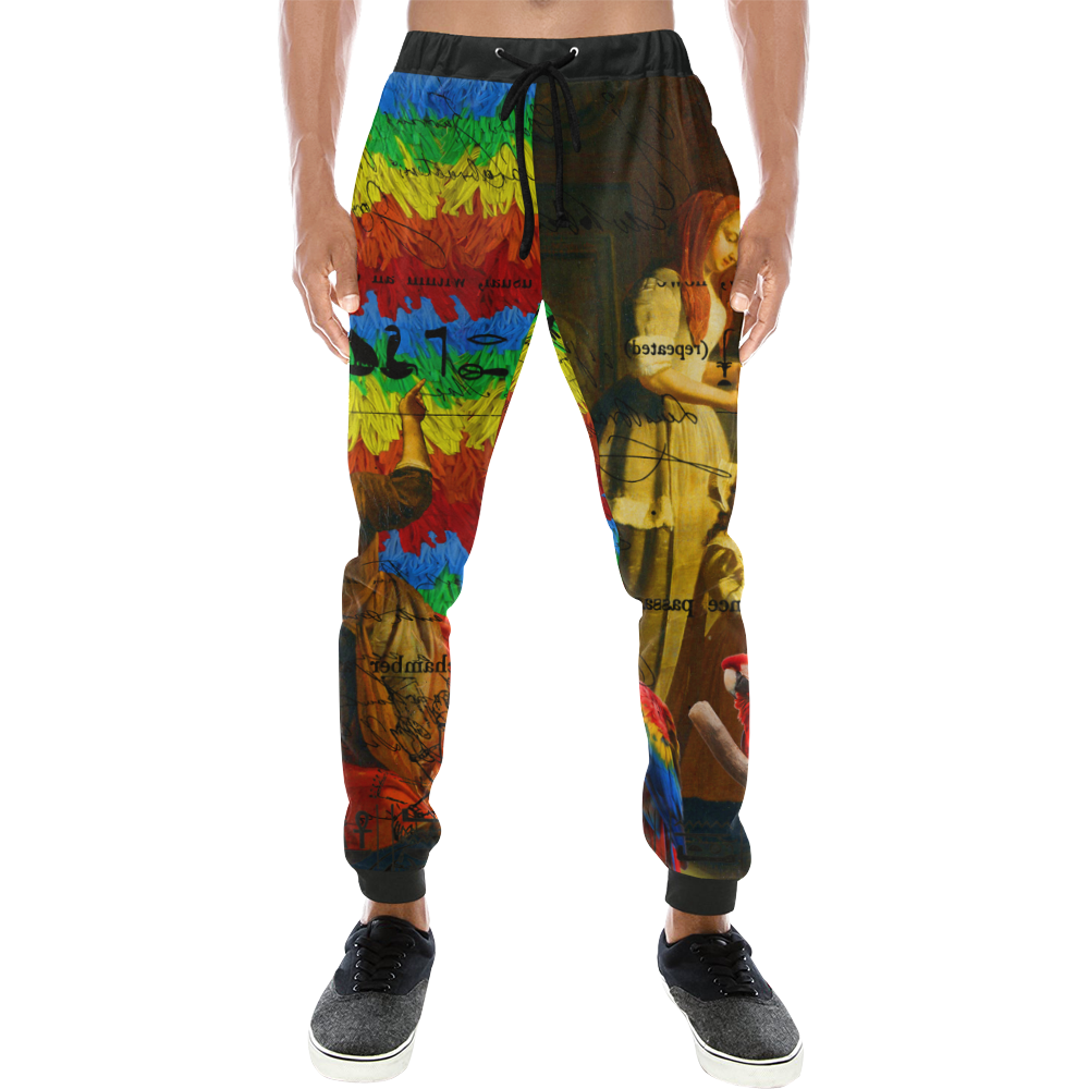 AND THIS, IS THE RAINBOW BRUSH CACTUS. II Men's All Over Print Sweatpants (Model L11)