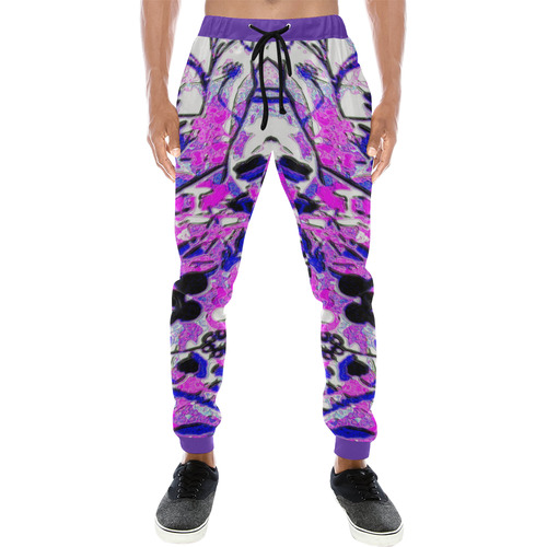 floral abstract 1 Men's All Over Print Sweatpants (Model L11)