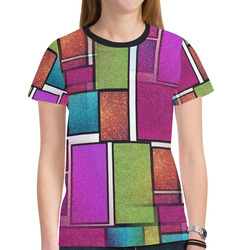 Glitter by Artdream New All Over Print T-shirt for Women (Model T45)
