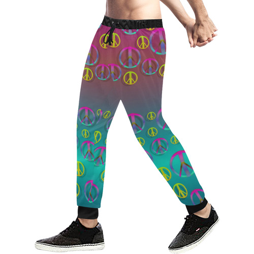 Years of peace living in a paradise Men's All Over Print Sweatpants (Model L11)
