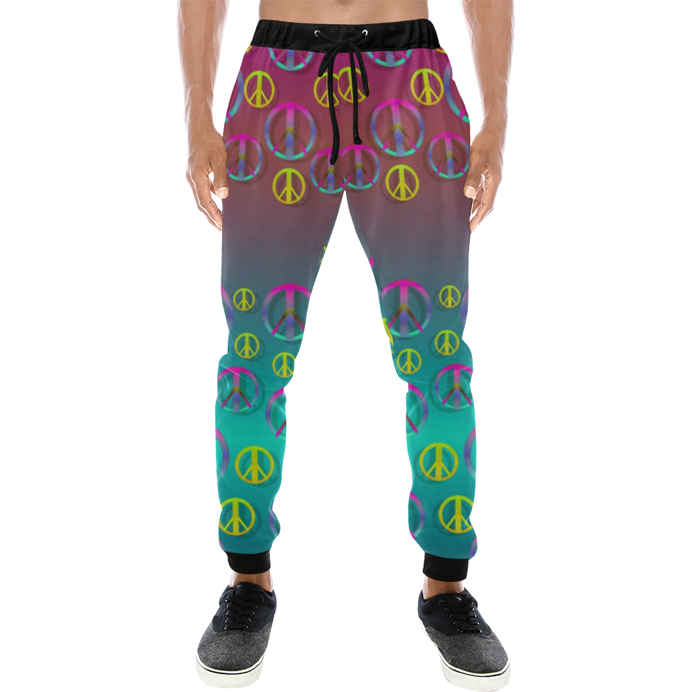 Years of peace living in a paradise Men's All Over Print Sweatpants (Model L11)