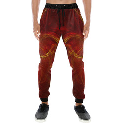 Red Firebird Phoenix Men's All Over Print Sweatpants (Model L11)