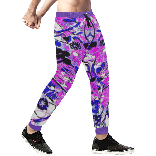 floral abstract 2 Men's All Over Print Sweatpants (Model L11)