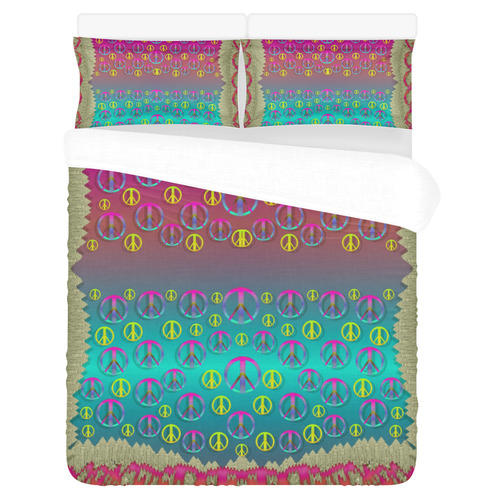 Years of peace living in a paradise 3-Piece Bedding Set