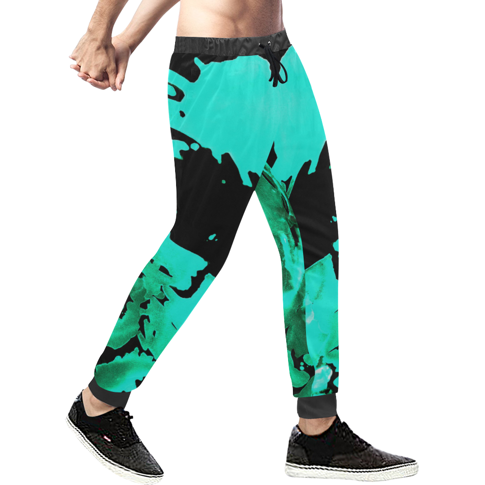 save the water watercolor revised aqua cool Men's All Over Print Sweatpants (Model L11)