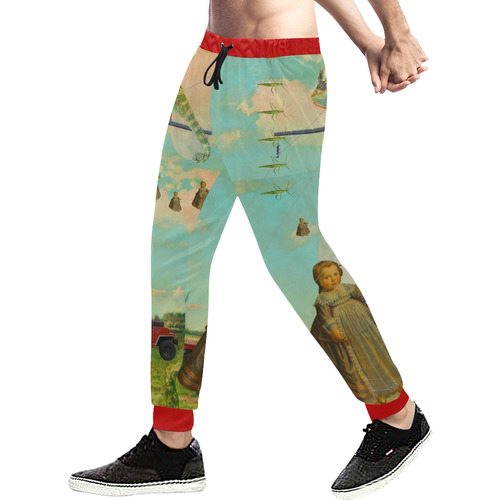 DANDELIONS Men's All Over Print Sweatpants (Model L11)