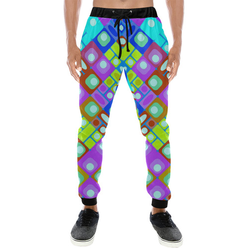 pattern factory 32b by JamColors Men's All Over Print Sweatpants (Model L11)