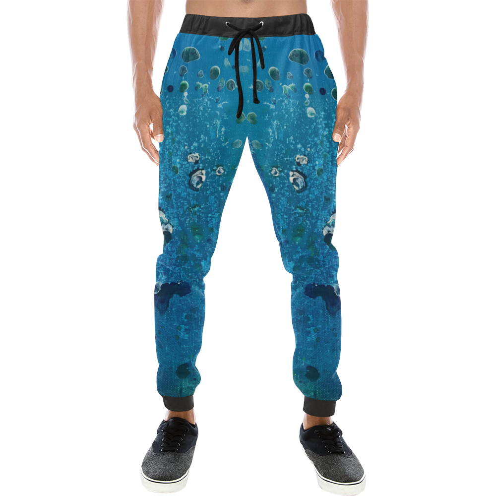 Scuba Diver Men's All Over Print Sweatpants (Model L11) | ID: D2204793
