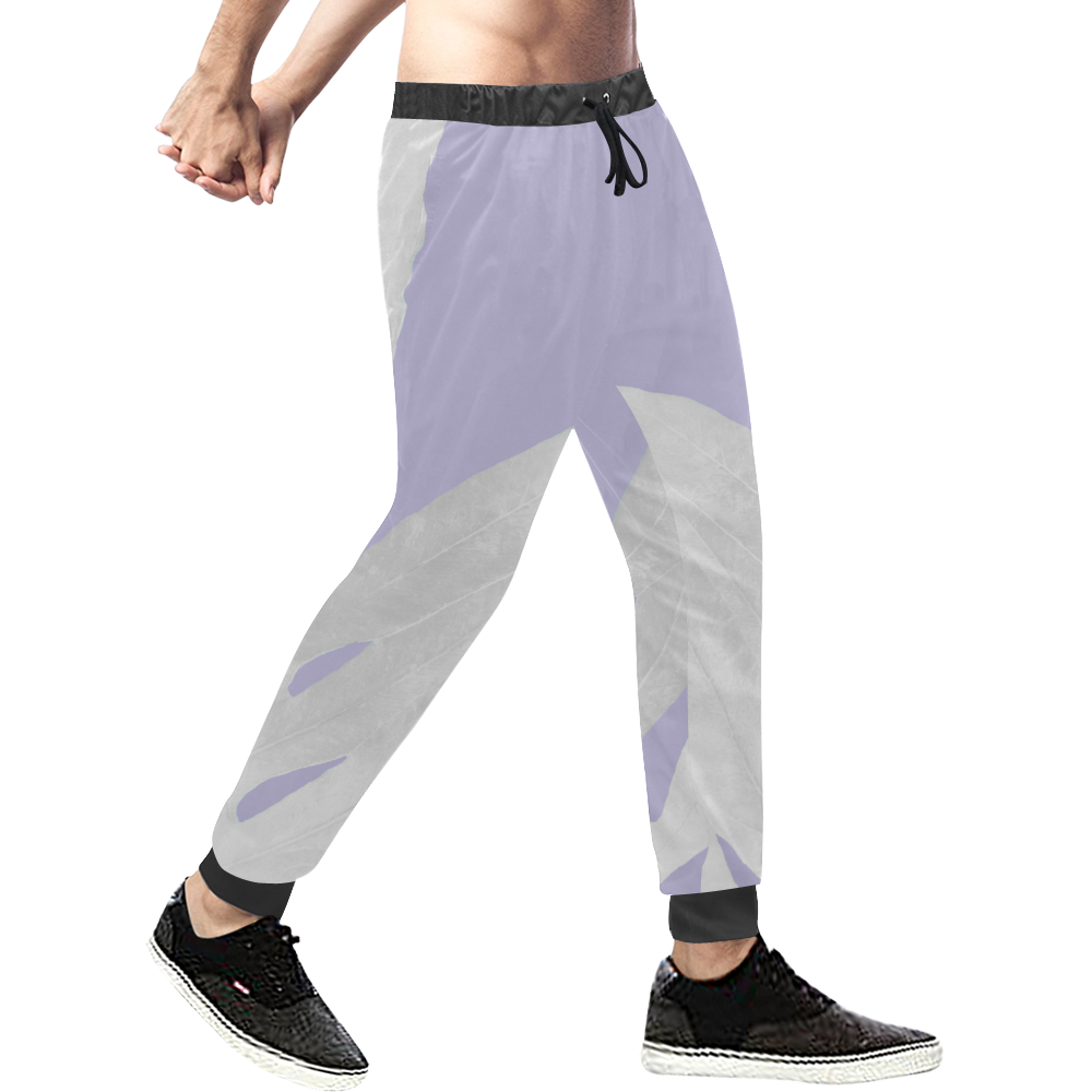 pink nature inverted pale lavender Men's All Over Print Sweatpants (Model L11)