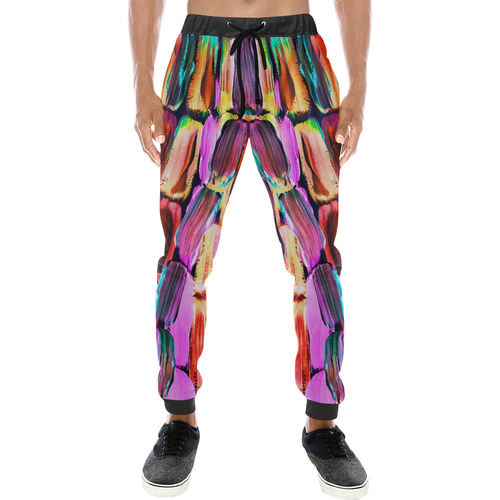 Neon Sugarcane Men's All Over Print Sweatpants (Model L11)