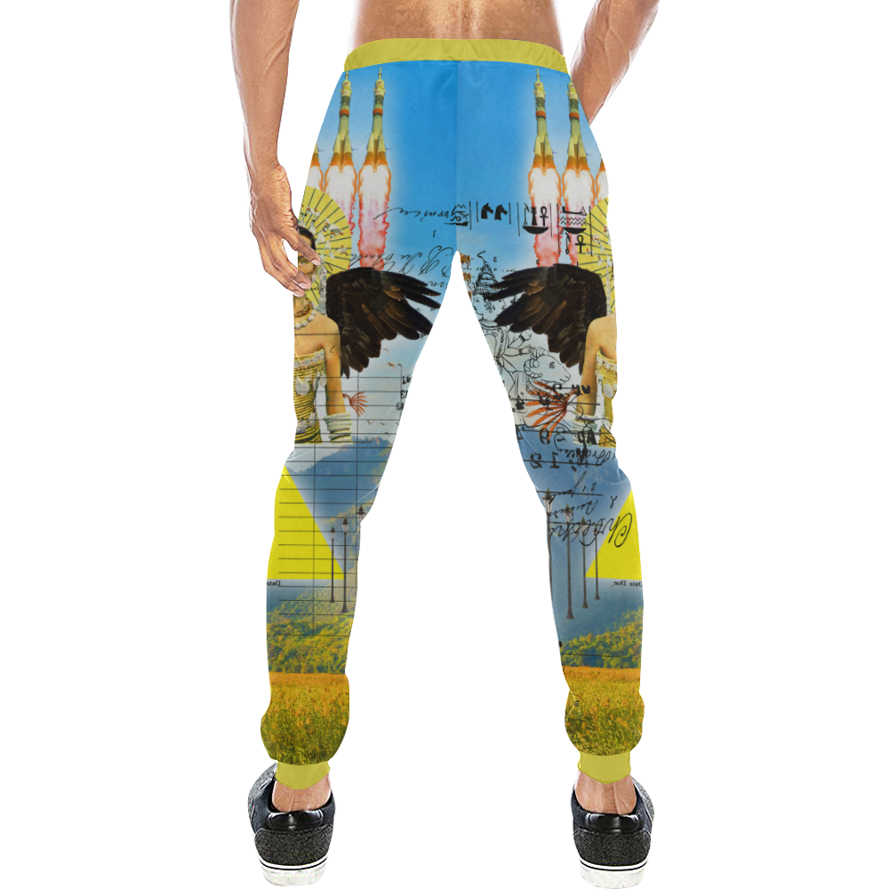 ROCKET GIRL II Men's All Over Print Sweatpants (Model L11)