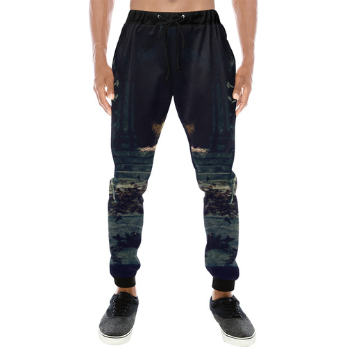 Night of the Zombies Men's All Over Print Sweatpants (Model L11)