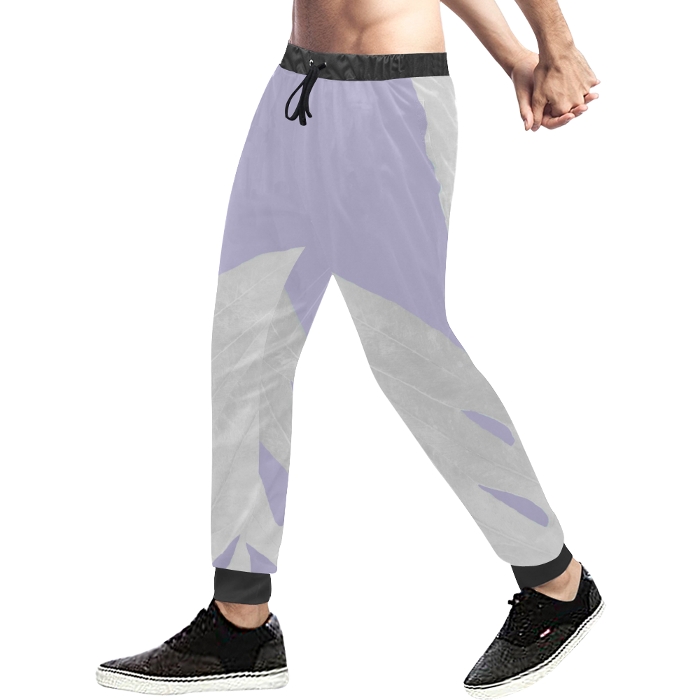 pink nature inverted pale lavender Men's All Over Print Sweatpants (Model L11)