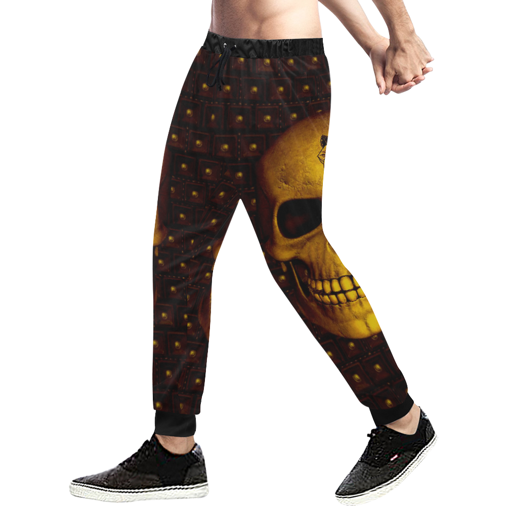 317 new Skull H by JamColors Men's All Over Print Sweatpants (Model L11)