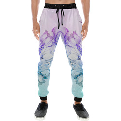 Wonderful flowers in soft watercolors Men's All Over Print Sweatpants (Model L11)