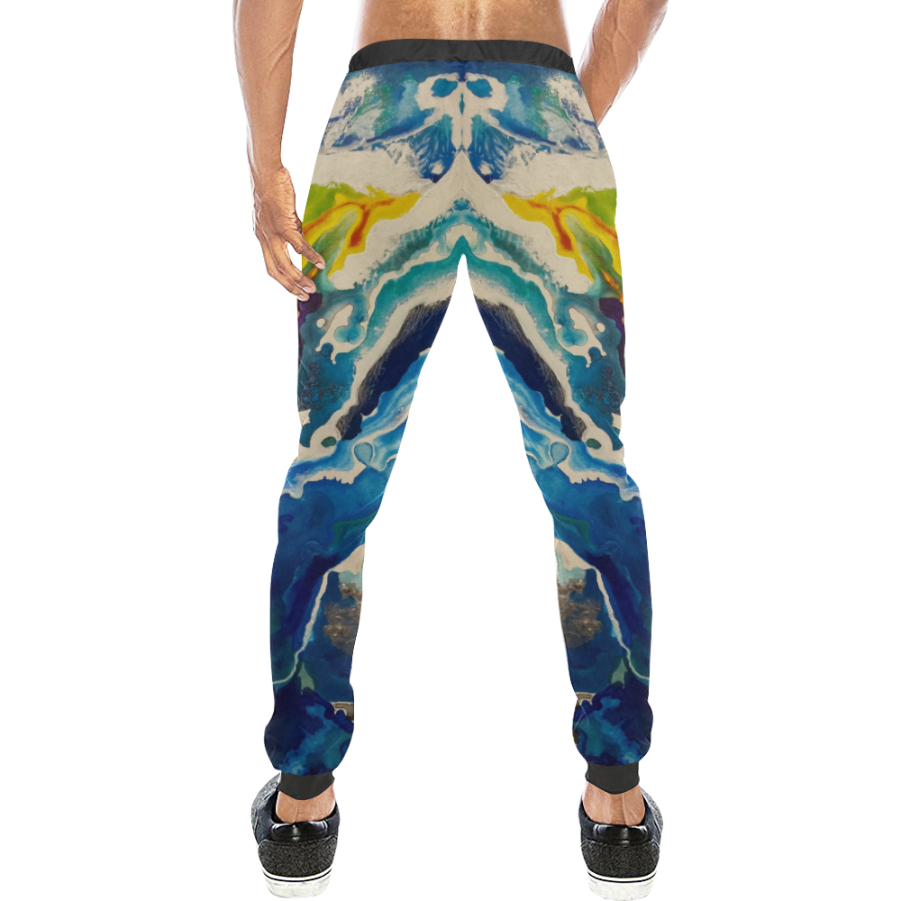 Deep Sea Rainbow Men's All Over Print Sweatpants (Model L11)