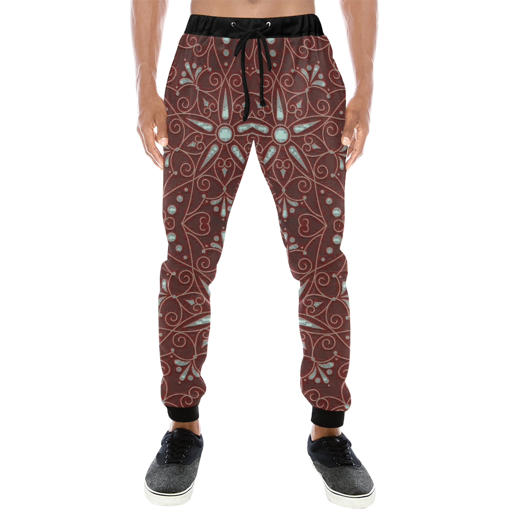 majestic pattern B by JamColors Men's All Over Print Sweatpants (Model L11)