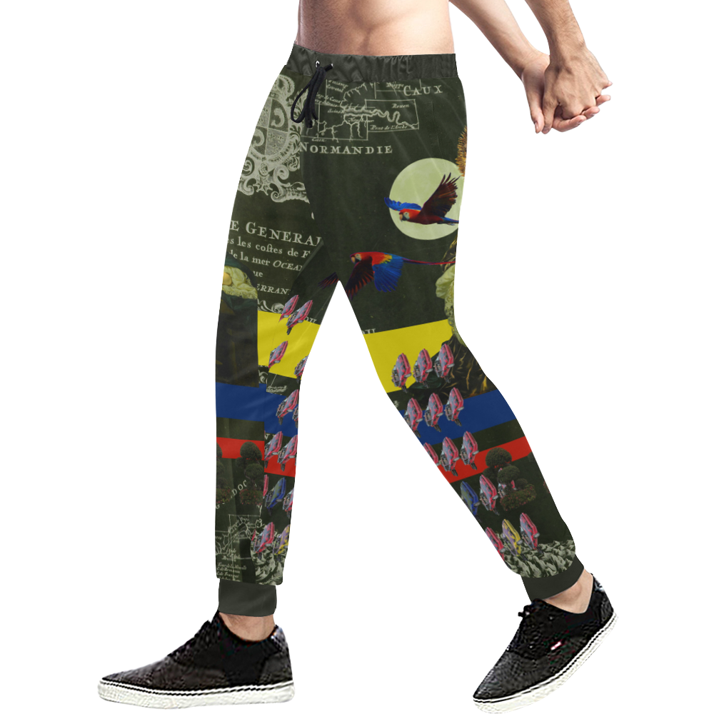 THE FLOWERS OF THE QUEEN Men's All Over Print Sweatpants (Model L11)