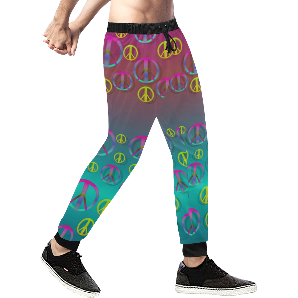 Years of peace living in a paradise Men's All Over Print Sweatpants (Model L11)