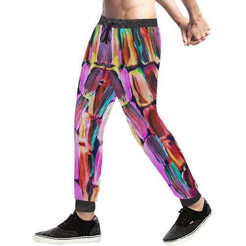 Neon Sugarcane Men's All Over Print Sweatpants (Model L11)