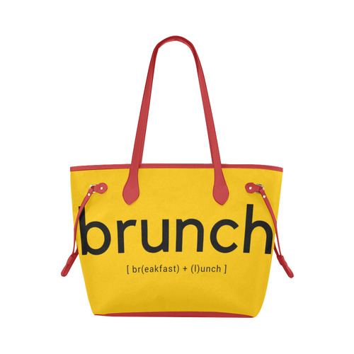 Tote Bag Handbag Should Bag Yellow Red Sunday Brunch  by Tell3People Clover Canvas Tote Bag (Model 1661)