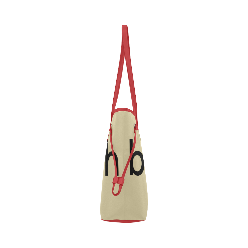 Tote Bag Handbag Shoulder Bag Red Beige Sunday Brunch by Tell3People Clover Canvas Tote Bag (Model 1661)
