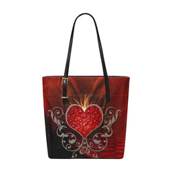 Wonderful heart with wings Euramerican Tote Bag/Small (Model 1655)