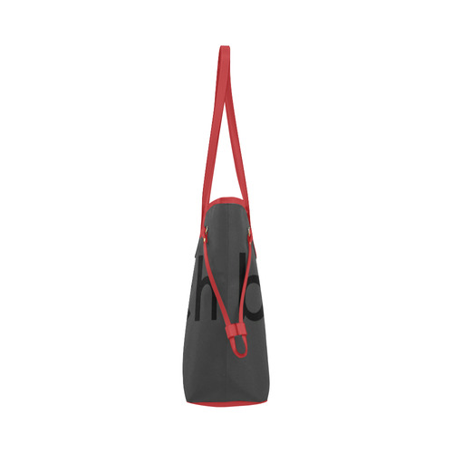 Tote Bag Handbag Should Bag Red Dark Gray Sunday Brunch by Tell3People Clover Canvas Tote Bag (Model 1661)