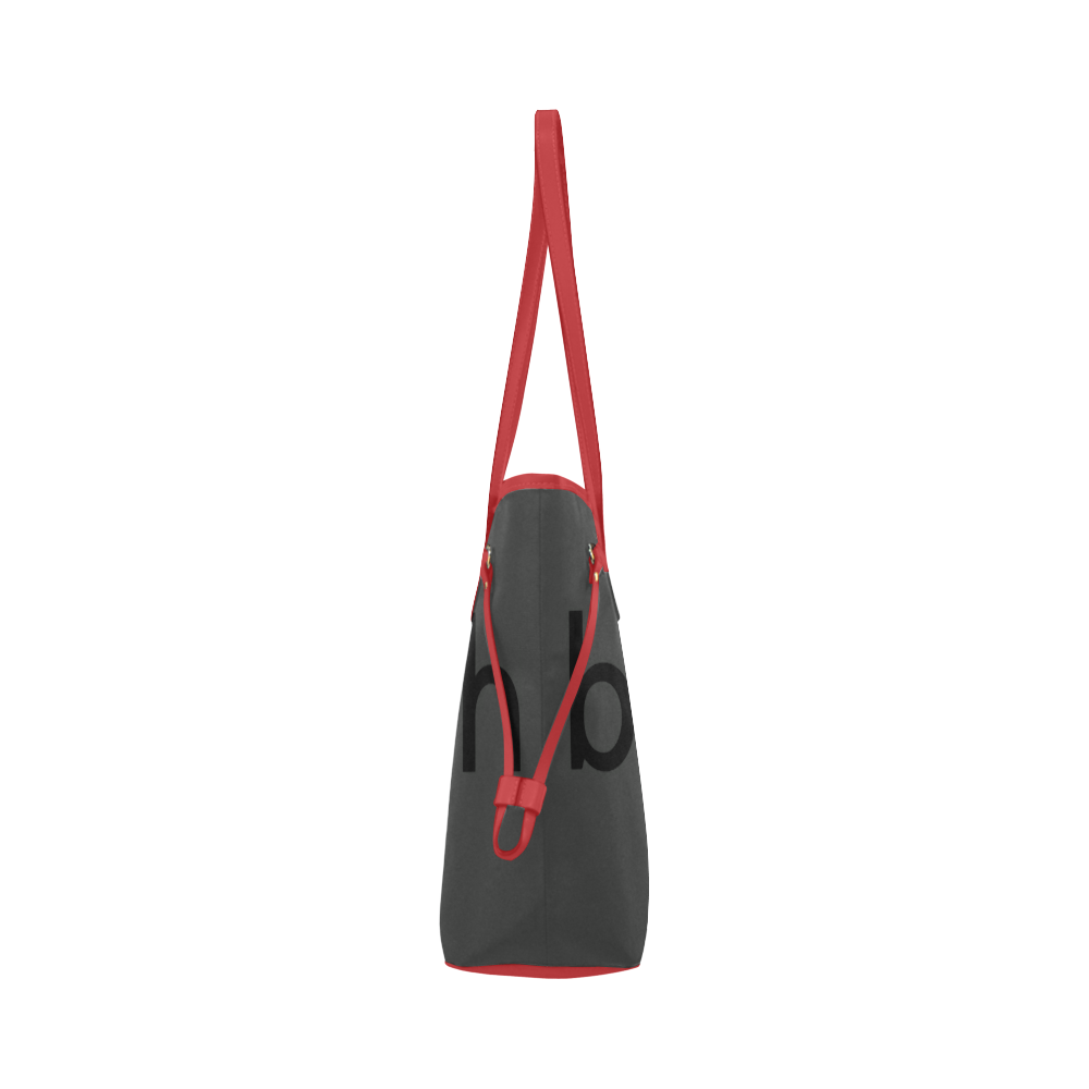 Tote Bag Handbag Should Bag Red Dark Gray Sunday Brunch by Tell3People Clover Canvas Tote Bag (Model 1661)