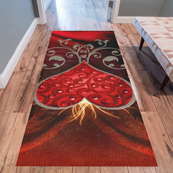 Wonderful heart with wings Area Rug 9'6''x3'3''