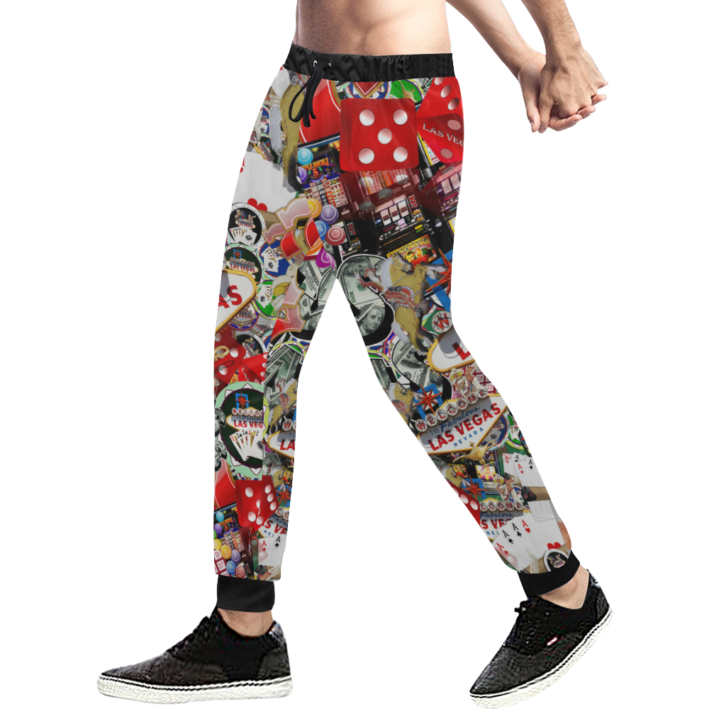 Las Vegas Icons - Gamblers Delight Men's All Over Print Sweatpants (Model L11)