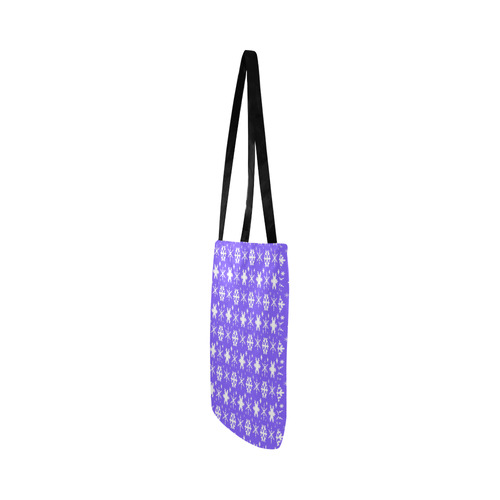 Snowflakes Lavender Reusable Shopping Bag Model 1660 (Two sides)