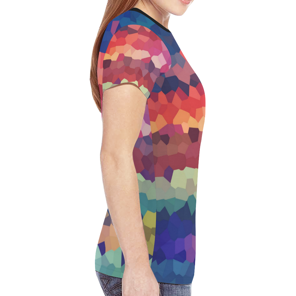 Big Pattern by Artdream New All Over Print T-shirt for Women (Model T45)