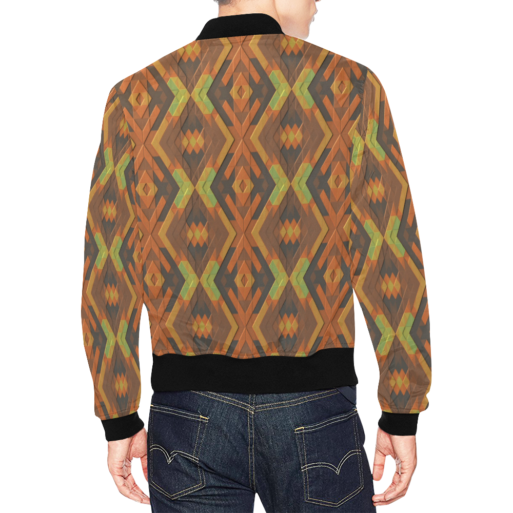 In The Fall All Over Print Bomber Jacket for Men (Model H19)
