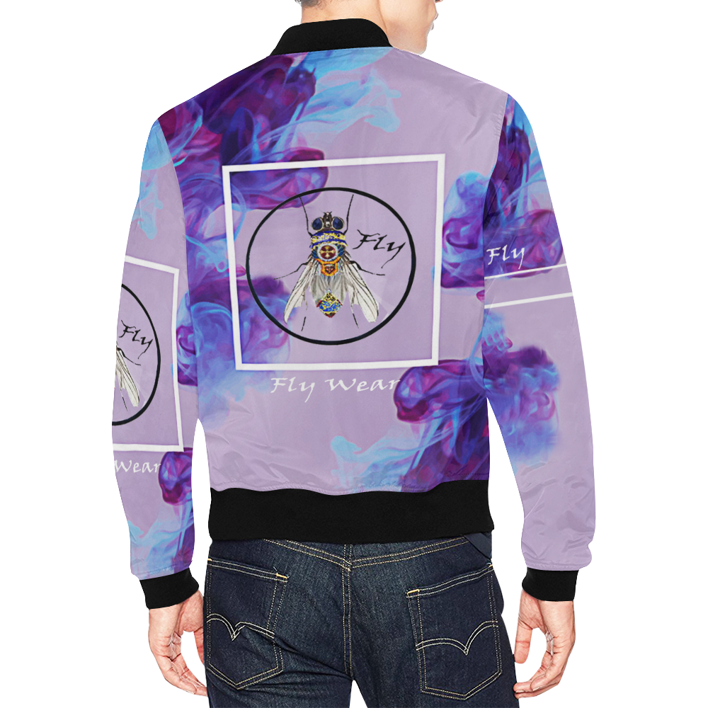 Exclusive Fly All Over Print Bomber Jacket for Men (Model H19)