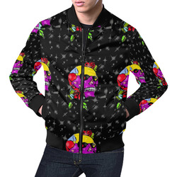 Star Skull by Popart Lover All Over Print Bomber Jacket for Men (Model H19)