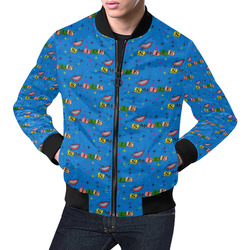 Smile by Popart Lover All Over Print Bomber Jacket for Men (Model H19)